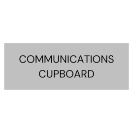 Communications-Cupboard-Signage