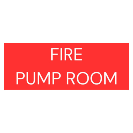 FIRE-Pump-Room-Signage