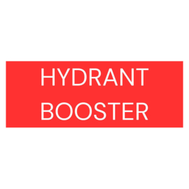 Hydrant booster fire safety sign